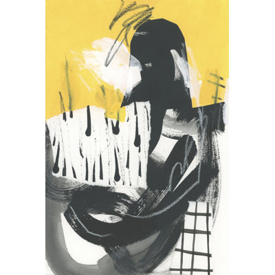 Yellow Washi I by June Erica Vess - Wrapped Canvas Print