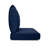 Seat Cushion With Zipper Closure And Separated Back Cushion, With White Polyester Padded Fill.-1046744228