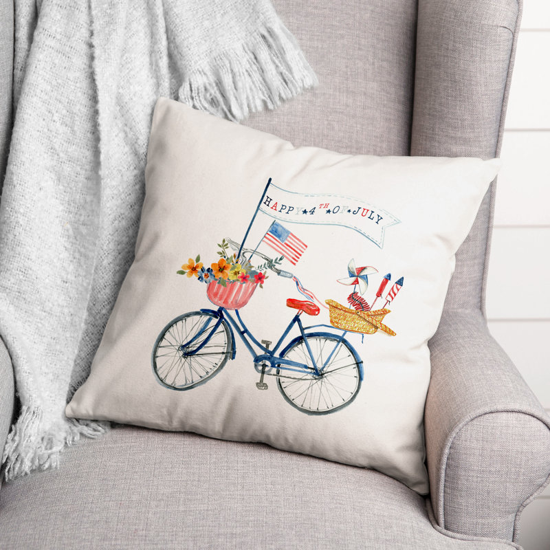 Reversible Throw Pillow, 16" x 16"