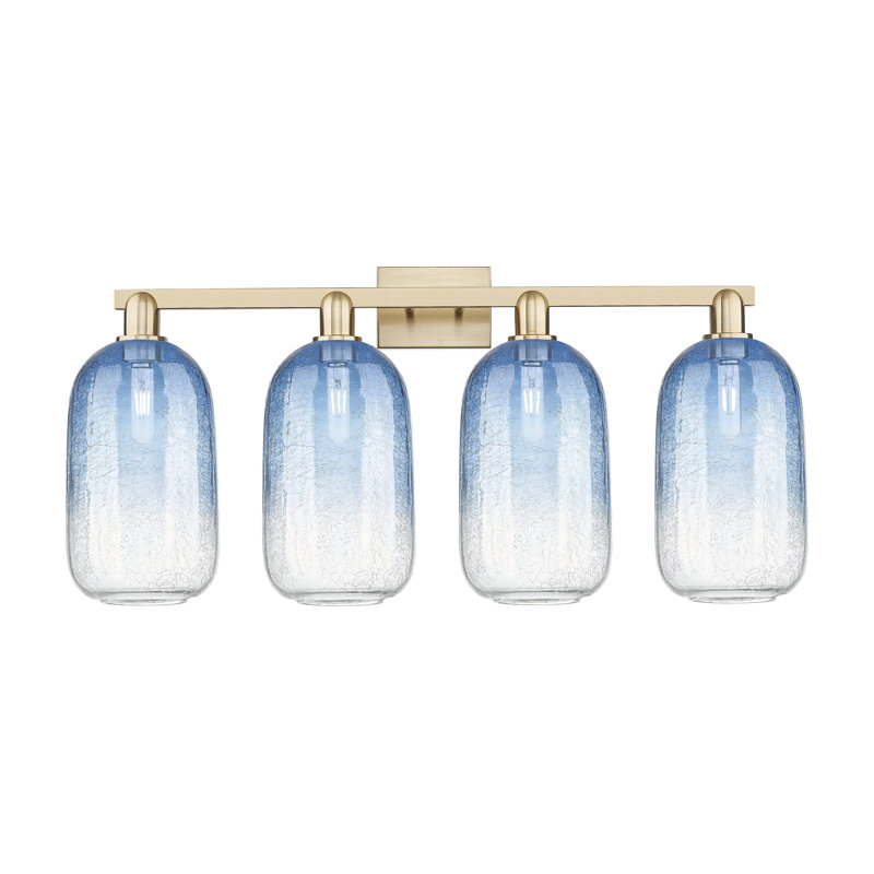 Éclairage pour meuble-lavabo Brookhaven, Blue / Bronze