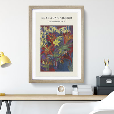 Still Life With Lilies by Ernst Ludwig Kirchner - Single Picture Frame Print