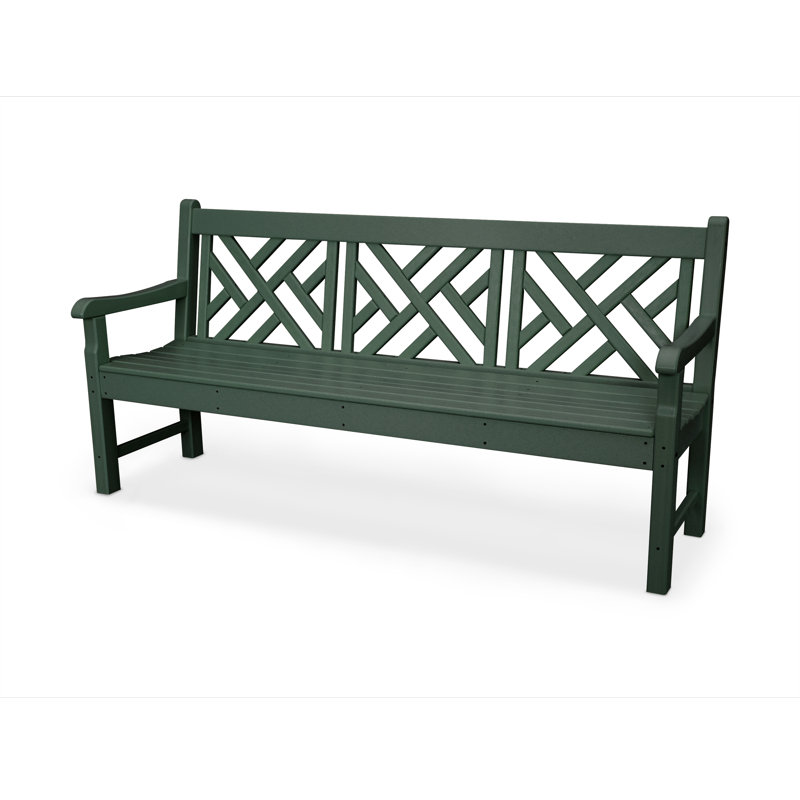 Banc 72 po POLYWOOD Rockford Chippendale, Vert