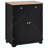 Sideboard With Solid Wood Countertop, Modern Kitchen Storage Cabinet, Coffee Bar Cabinet With 2 Drawers, Doors And Adjustable Shelf-14540479