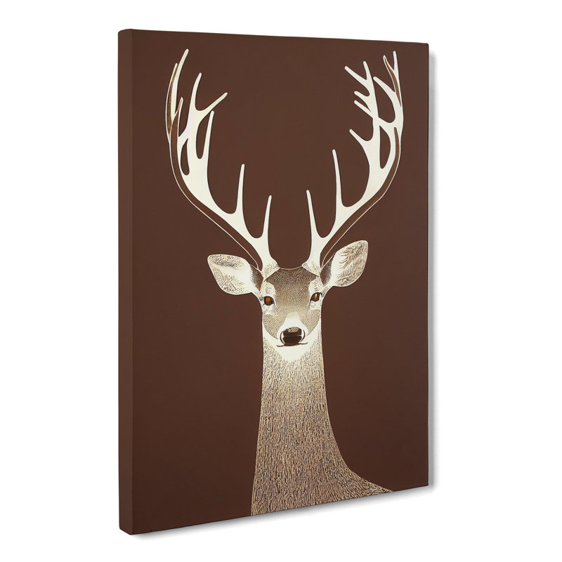 Deer - Wrapped Canvas, 50cm H x 35cm W x 3cm D