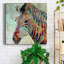 «Paint Splash Zebra», reproduction sur toile tendue-452449840