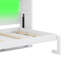 Lit escamotable simple avec lumière DEL intégrée, transformable en armoire-481524246