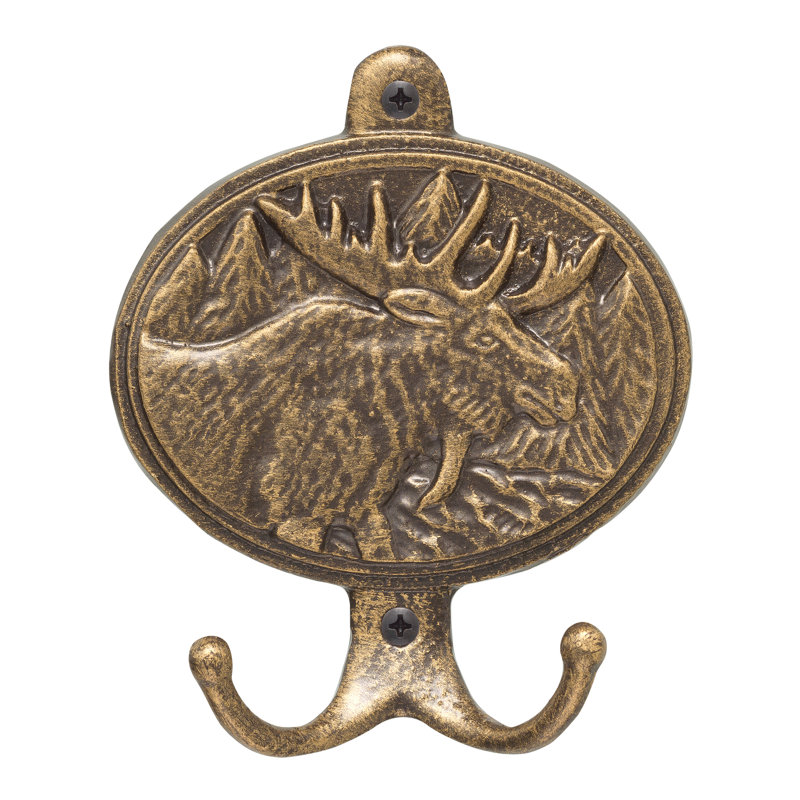 Moose Wall Hook, French Bronze