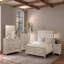 Transitional Style 1Pc Chest Metal Handle Angled Legs English Dovetail Drawers Ball Bearing Glides