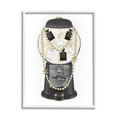 Accessoires de collier de parfum Vintage Gumball Machine Designer par Amanda Greenwood - impression