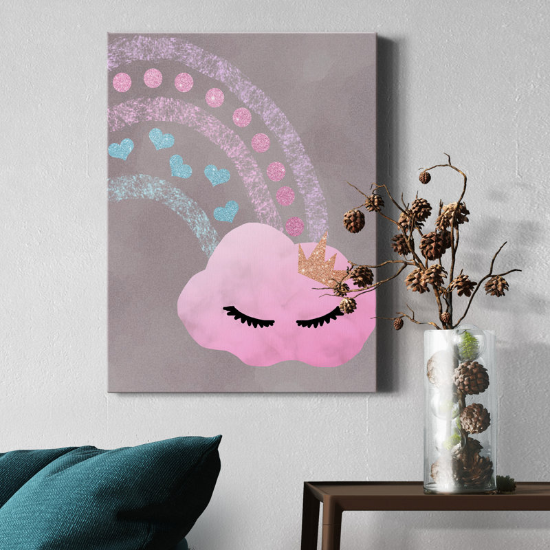 Cloudy Rainbow - reproduction sur toile tendue, H 27 po x l 18 po x P 1 po