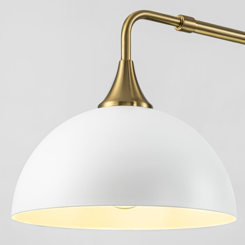 Ralje 3 - Light Dimmable Dome Kitchen Island Pendant Light, White