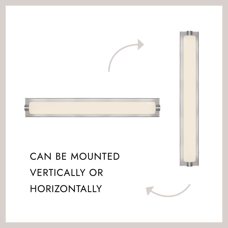 Charleston 31-in Black dimmable LED Bathroom Vanity Light, Antique Brass