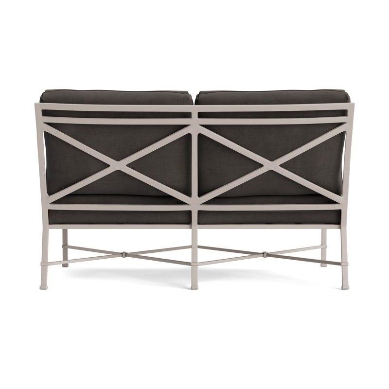 Venetian Outdoor 2 - Seat Loveseat, Fusion Charcoal, Dove