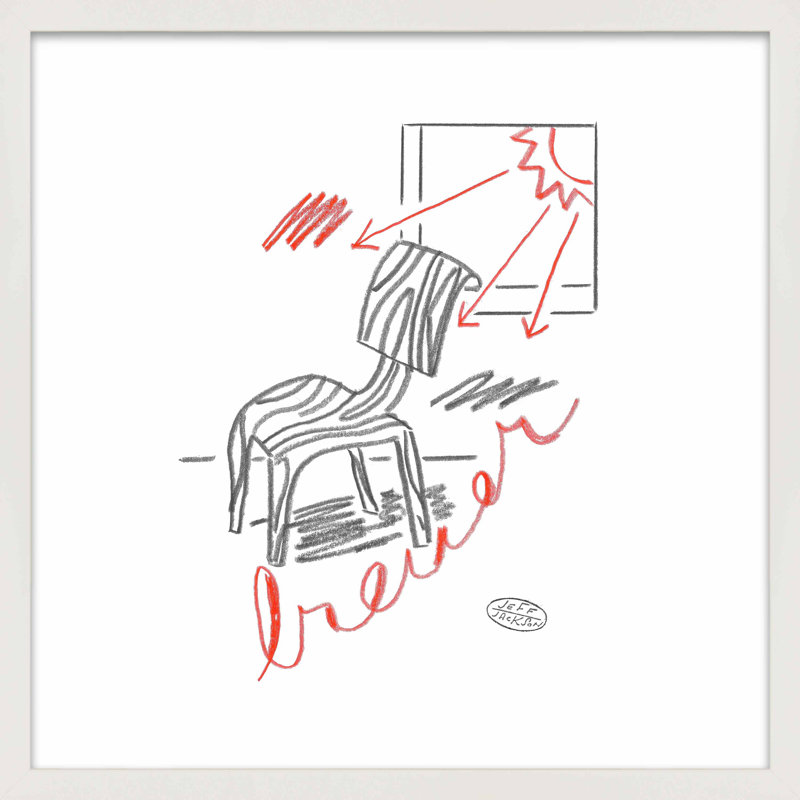 " Chairs Breuer " by Jeff Jackson, 30" H x 30" W x 1.25" D, White Single Picture Framed Paper