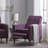 Button Tufted Upholstered Manual Push-Back Recliner -1784577398