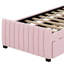 Lit plateforme tapissier avec lit gigogne-1698967620