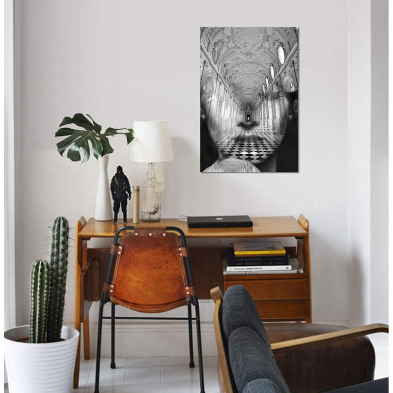 « alcazar », impression sur toile, H 26 po x l 18 po x P 1,5 po, Toile tendue, Pas de tapis