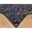 8'x10' Black Wool and Silk Sickle Leaf Design Soft Pile Hand Knotted Rug 291C9BEB92E142EB9442317E8FD84350