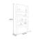 Tablette moderne en métal orange-1228906862