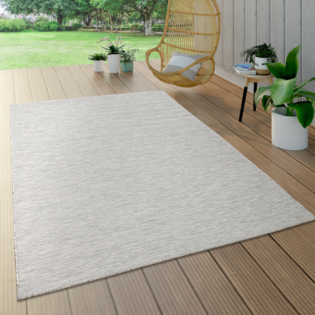 Flachgewebe-Teppich Bagby in Taupe