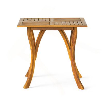 Outdoor Acacia Wood Square Dining Table - 31.50"L X 31.50"W X 30.00"H