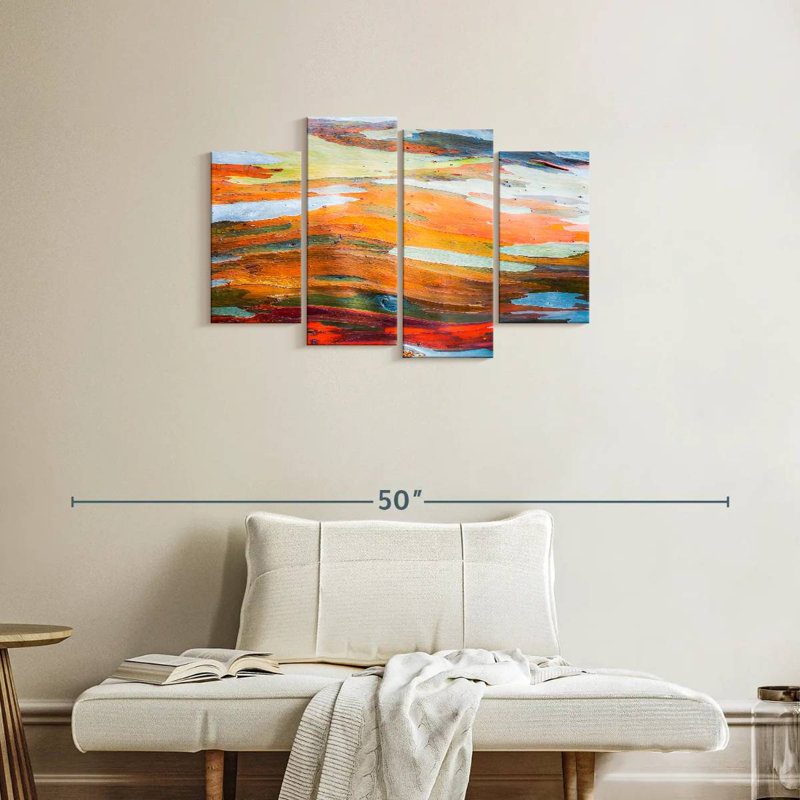 Avery Abstract Eucalyptus Tree Bark, 22" H x 36" W
