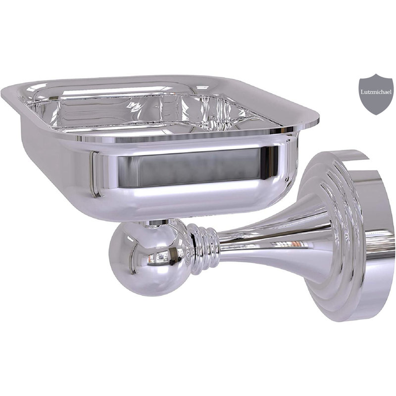 Plat de savon à fixation murale Godin, Chrome poli