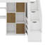 Lit mezzanine simple avec bureau et escalier de rangement, lit mezzanine avec DEL, tablettes de rangement, armoire-502154743