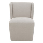 Corabeth Upholstered Rolling Dining Chair