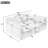 86.6" Sectional Sofa Modular Sofa U-Shaped Sofa Couch Sofa Bed L-Shaped Sofa With A Movable Ottoman And Two USB Ports For Living Room, Light Grey