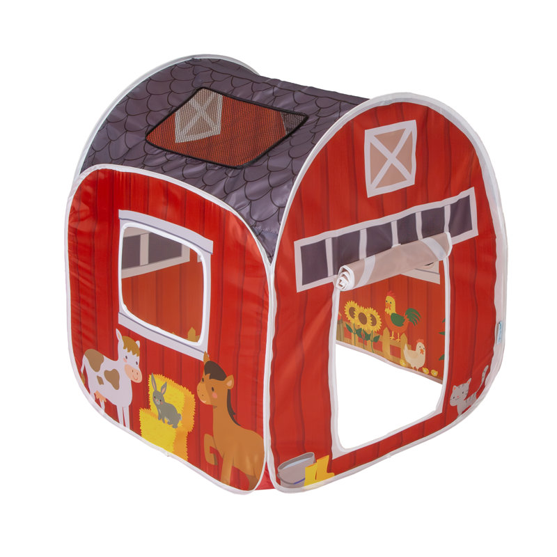 Red Farm House Pop-Up Tent with Mesh Panels