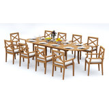 Granada Outdoor - Piece Teak Dining Set
