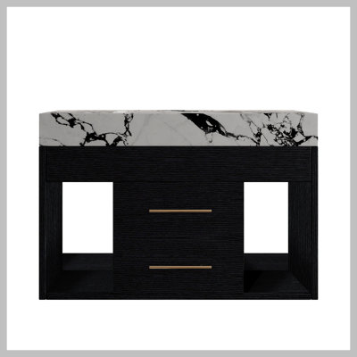 Ensemble de meuble-lavabo mural flottant 29,9 po