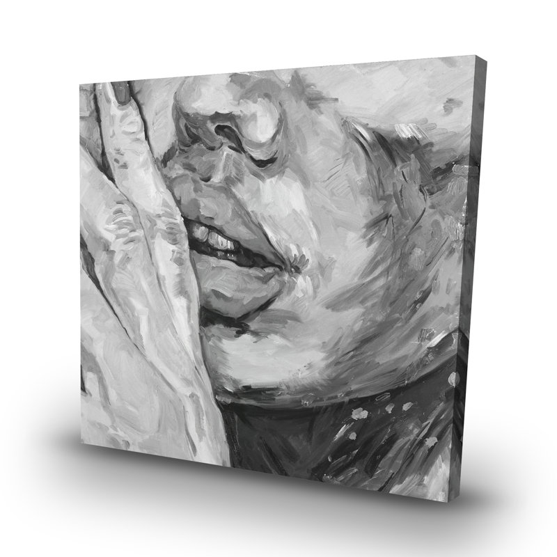 Luscious lips - 32"x32" art on canvas