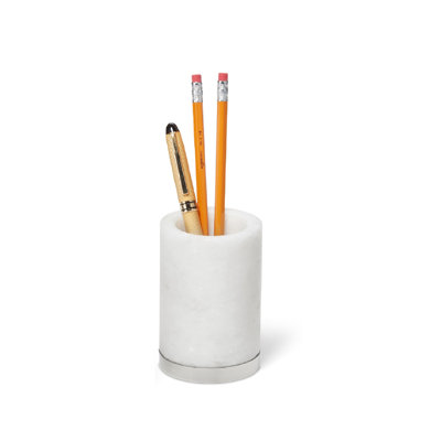 Porte-crayons romain en marbre