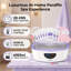 Appareil de paraffine de 4000 ml pour les mains et les pieds, avec 8 recharges de cire, chauffe rapidement en 20 minutes avec contrôle de la température, violet