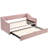 Upholstered Daybed With Pull-Out Trundle Bed-725274194