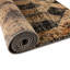 Tapis contemporain de couleur noire-grise-825510817