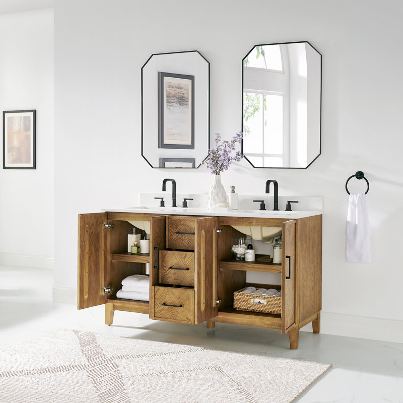 Ensemble de meuble-lavabo double 60 po Clara Brown