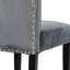 Bonds 47cm H Velvet Upholstered Side Chair in Light Grey