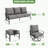 Vanwagenen 5-Person Patio Conversation Set With Cushion-842877004