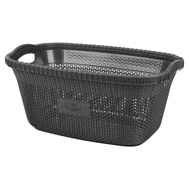 Rebrilliant Plastic Decorative Basket, Anthracite