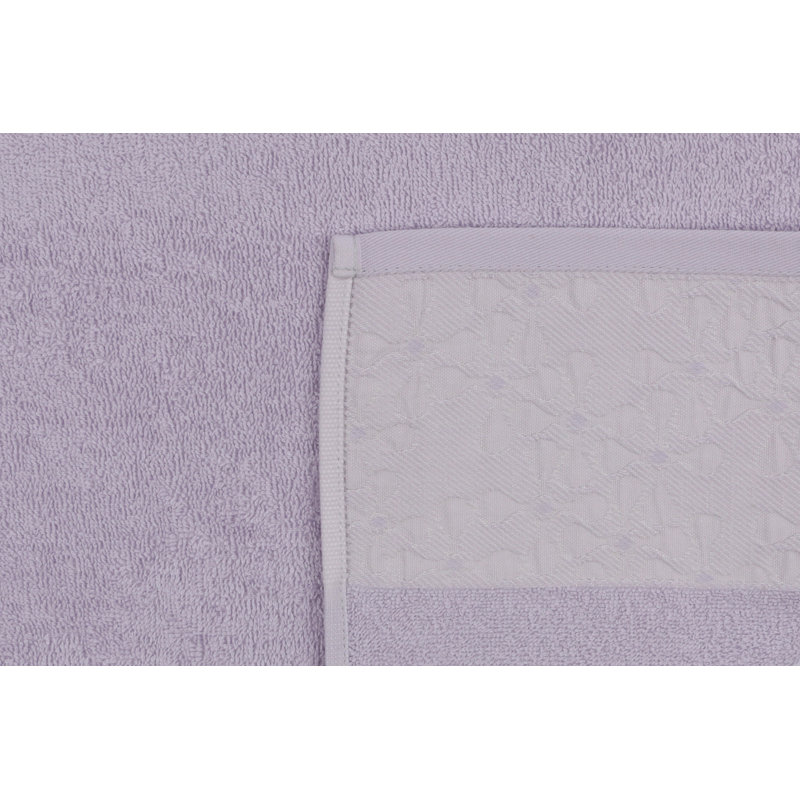 Ensemble de serviettes 2 pièces 100% coton Leyhill, Lilas