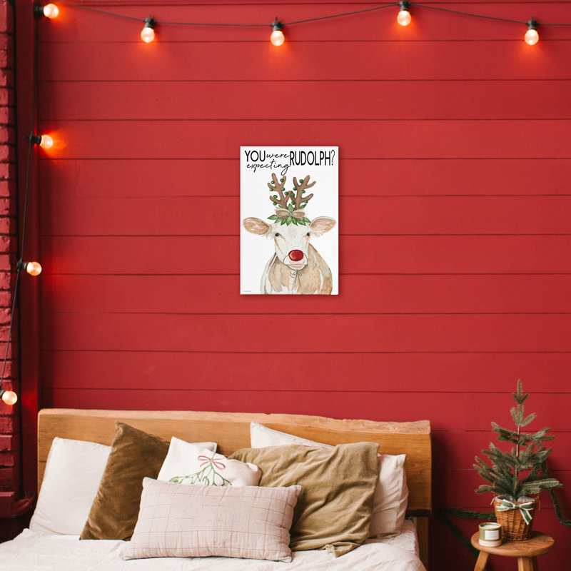 «You Were Expecting Rudolph Canvas», conception de Cindy Jacobs, H 24 po x l 16 po