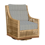 Outdoor Peninsula Gliding Wicker/Rattan Chair with Cushions