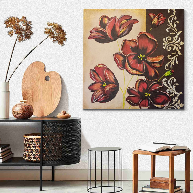 Peinture à l'huile décorative, H 39,37 po x l 39,37 po x P 1 po