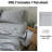 Linen Flat Sheet With Embroidered Border-Stone Washed Flax Bedding, King Size Bed Flat Sheet Only