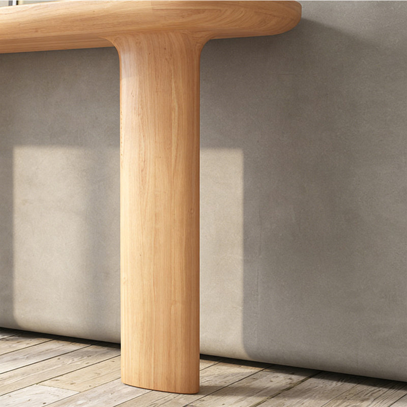 Console en bois massif de style moderne, H 33,8 po x l 47,2 po x P 13,7 po