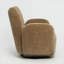 Fauteuil d'appoint en chenille pivotant à 360 ° en tissu chenille brun chaud pour salon compact et siège de loisir-890943268