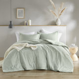 Rayne Chambray Print Lightweight Modern Comforter Set